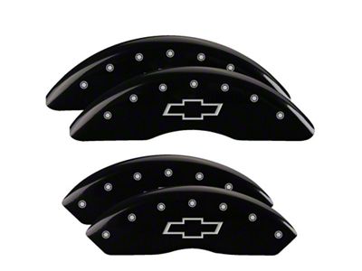 MGP 4 Caliper Covers Engraved Front & Rear Bowtie Black - 14008SBOWBK