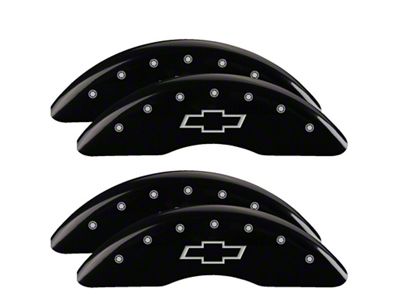 MGP 4 Caliper Covers Engraved Front & Rear Bowtie Black - 14173SBOWBK