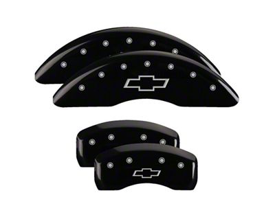MGP 4 Caliper Covers Engraved Front & Rear Bowtie Black - 14214SBOWBK