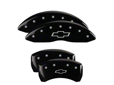 MGP 4 Caliper Covers Engraved Front & Rear Bowtie Black - 14231SBOWBK