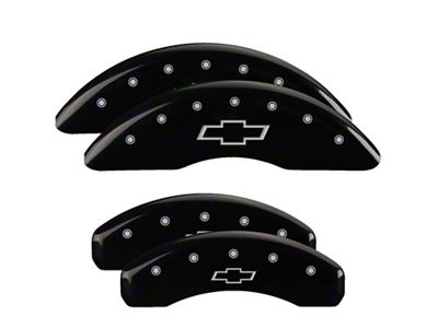 MGP 4 Caliper Covers Engraved Front & Rear Bowtie Black - 14241SBOWBK
