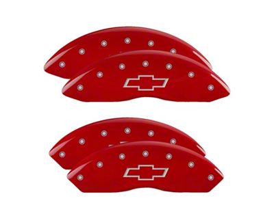 MGP 4 Caliper Covers Engraved Front & Rear Bowtie Red - 14243SBOWRD