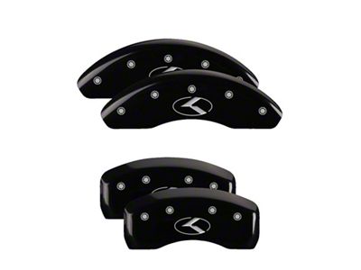 MGP 4 Caliper Covers Engraved Front & Rear Circle K/Kia - 21175SCRKBK