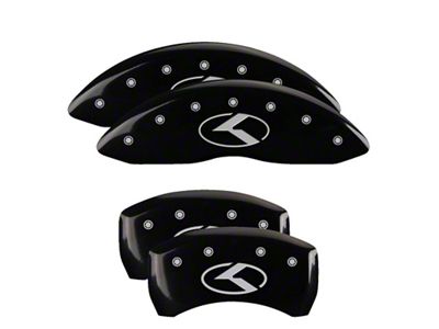 MGP 4 Caliper Covers Engraved Front & Rear Circle K/Kia - 21191SCRKBK
