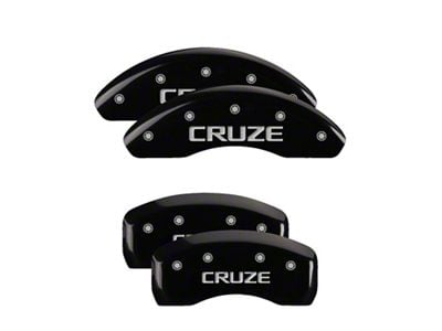 MGP 4 Caliper Covers Engraved Front & Rear Cruze Black - 14206SCRZBK