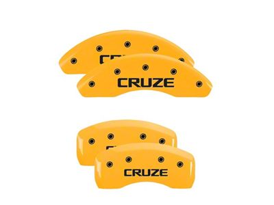 MGP 4 Caliper Covers Engraved Front & Rear Cruze Yellow - 14206SCRZYL