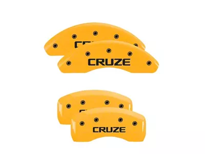MGP 4 Caliper Covers Engraved Front & Rear Cruze Yellow - 14239SCRZYL