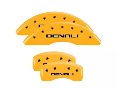 MGP 4 Caliper Covers Engraved Front & Rear Denali Yellow - 34001SDNLYL