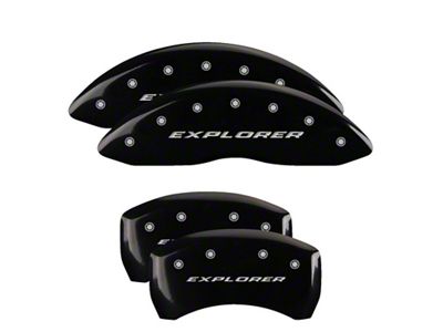 MGP 4 Caliper Covers Engraved Front & Rear Explorer Black - 10229SXPLBK