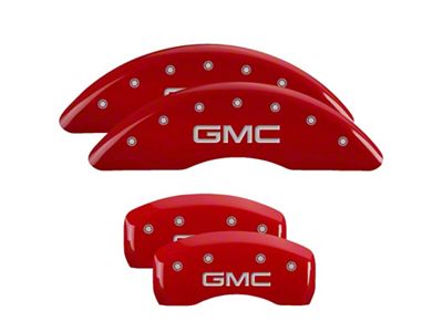 MGP 4 Caliper Covers Engraved Front & Rear Red - 34001SGMCRD
