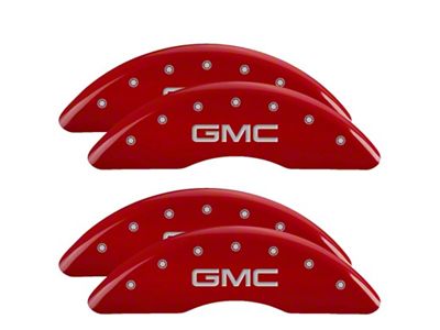 MGP 4 Caliper Covers Engraved Front & Rear Red - 34003SGMCRD