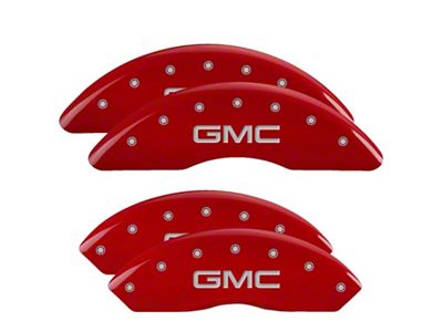 MGP 4 Caliper Covers Engraved Front & Rear Red - 34210SGMCRD