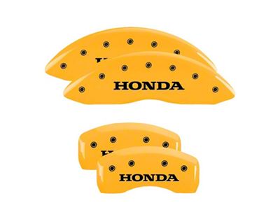 MGP 4 Caliper Covers Engraved Front & Rear Yellow - 20213SHONYL