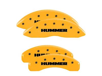 MGP 4 Caliper Covers Engraved Front & Rear Yellow - 52002SHUMYL
