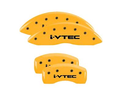 MGP 4 Caliper Covers Engraved Front & Rear i-Vtec Yellow - 39013SIVTYL