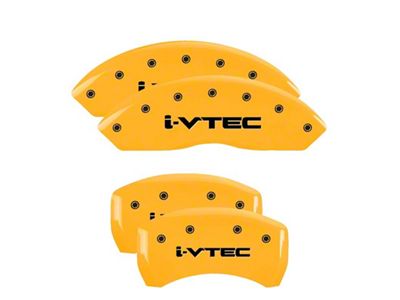 MGP 4 Caliper Covers Engraved Front & Rear i-Vtec Yellow - 39014SIVTYL