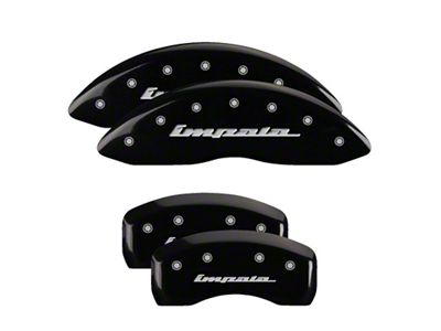 MGP 4 Caliper Covers Engraved Front & Rear Impala Black - 14006SIMPBK