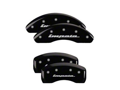 MGP 4 Caliper Covers Engraved Front & Rear Impala Black - 14223SIMPBK