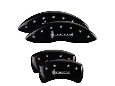 MGP 4 Caliper Covers Engraved Front & Rear Black - 36019SLCNBK