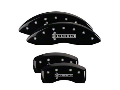 MGP 4 Caliper Covers Engraved Front & Rear Black - 36022SLCNBK