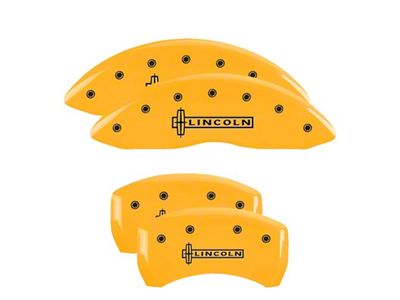MGP 4 Caliper Covers Engraved Front & Rear Yellow - 36019SLCNYL