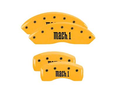 MGP 4 Caliper Covers Engraved Front & Rear Mach 1 - 10017SMCHYL