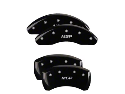 MGP 4 Caliper Covers Engraved Front & Rear Black - 12199S