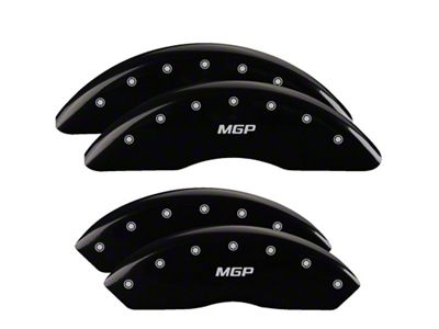 MGP 4 Caliper Covers Engraved Front & Rear Black - 14008S