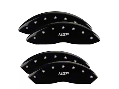 MGP 4 Caliper Covers Engraved Front & Rear Black - 14243S