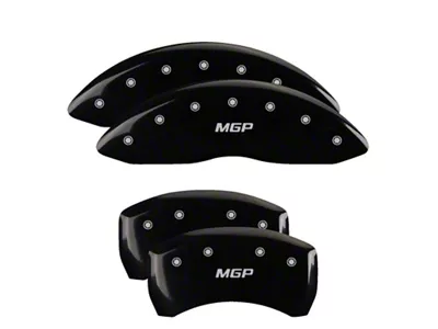 MGP 4 Caliper Covers Engraved Front & Rear Black - 22211SBK