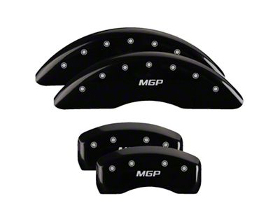 MGP 4 Caliper Covers Engraved Front & Rear Black - 22221S
