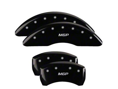 MGP 4 Caliper Covers Engraved Front & Rear Black - 22236SBK