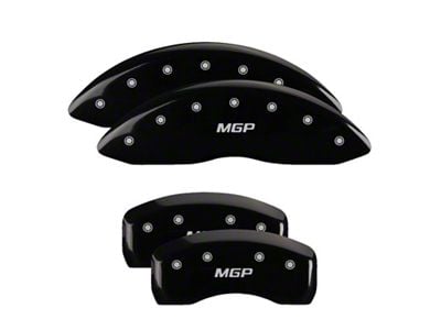 MGP 4 Caliper Covers Engraved Front & Rear Black - 23005S