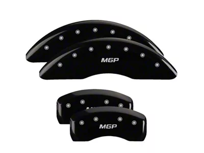 MGP 4 Caliper Covers Engraved Front & Rear Black - 28181S