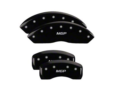 MGP 4 Caliper Covers Engraved Front & Rear Black - 38018S