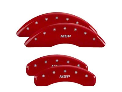 MGP 4 Caliper Covers Engraved Front & Rear Red - 13084SMGPRD