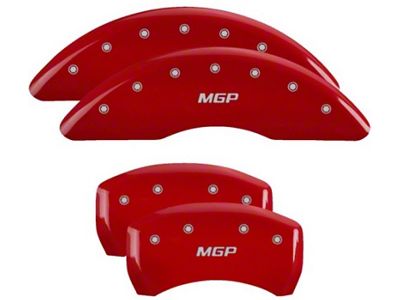 MGP 4 Caliper Covers Engraved Front & Rear Red
