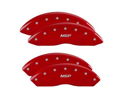 MGP 4 Caliper Covers Engraved Front & Rear Red - 34211SMGPRD