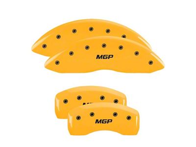 MGP 4 Caliper Covers Engraved Front & Rear Yellow - 10165S