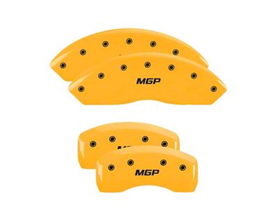 MGP 4 Caliper Covers Engraved Front & Rear Yellow - 16236SYYL