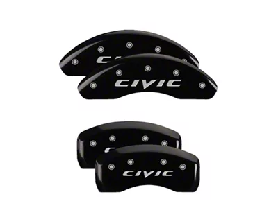 MGP 4 Caliper Covers Engraved Front & Rear Yellow - 20222SCIVBK
