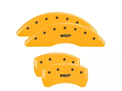 MGP 4 Caliper Covers Engraved Front & Rear Yellow