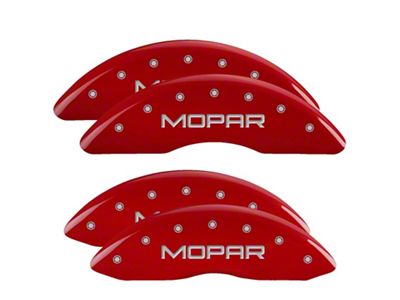 MGP 4 Caliper Covers Engraved Front & Rear Red - 55002SMOPRD