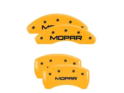 MGP 4 Caliper Covers Engraved Front & Rear Yellow - 12199SMOPYL