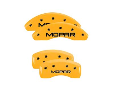 MGP 4 Caliper Covers Engraved Front & Rear Yellow - 32001SMOPYL
