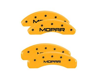 MGP 4 Caliper Covers Engraved Front & Rear Yellow - 32014SMOPYL