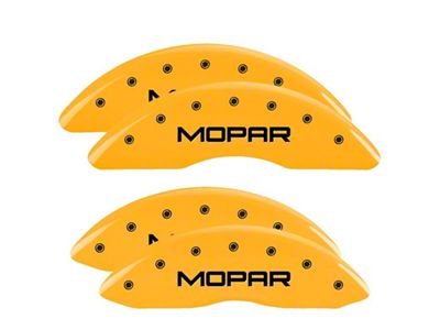 MGP 4 Caliper Covers Engraved Front & Rear Yellow - 55002SMOPYL