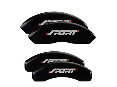 MGP 4 Caliper Covers Engraved Front & Rear No bolts/Sport - 10119SSP1BK
