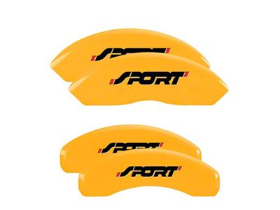 MGP 4 Caliper Covers Engraved Front & Rear No bolts/Sport - 10119SSP1YL