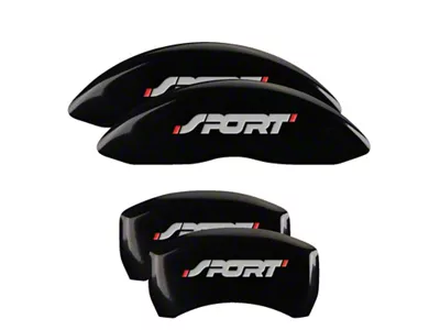 MGP 4 Caliper Covers Engraved Front & Rear No bolts/Sport - 10229SSP1BK